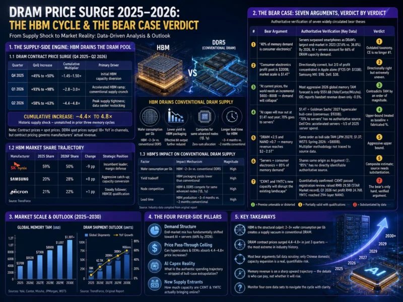 Global Memory & Storage Investment Research 2026: The HBM Boom, the Bear Case, and the Real Numbers-A Market Research Report